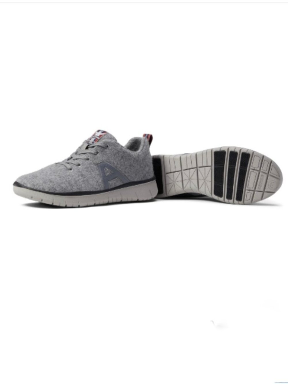 Mephisto Allrounder La Viva Light Gray Wool Sneakers